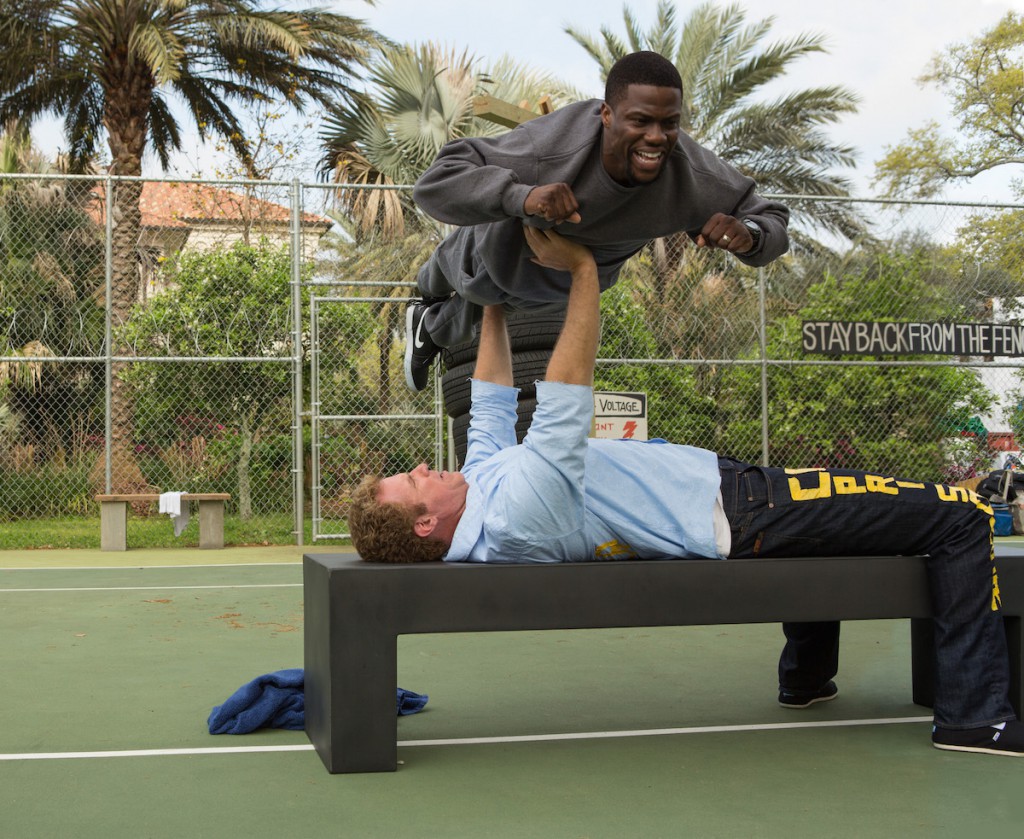 Photo Credit: Patti Perret. KEVIN HART (top) as Darnell and WILL FERRELL as James in Warner Bros. Pictures' comedy "GET HARD," a Warner Bros. Pictures release.