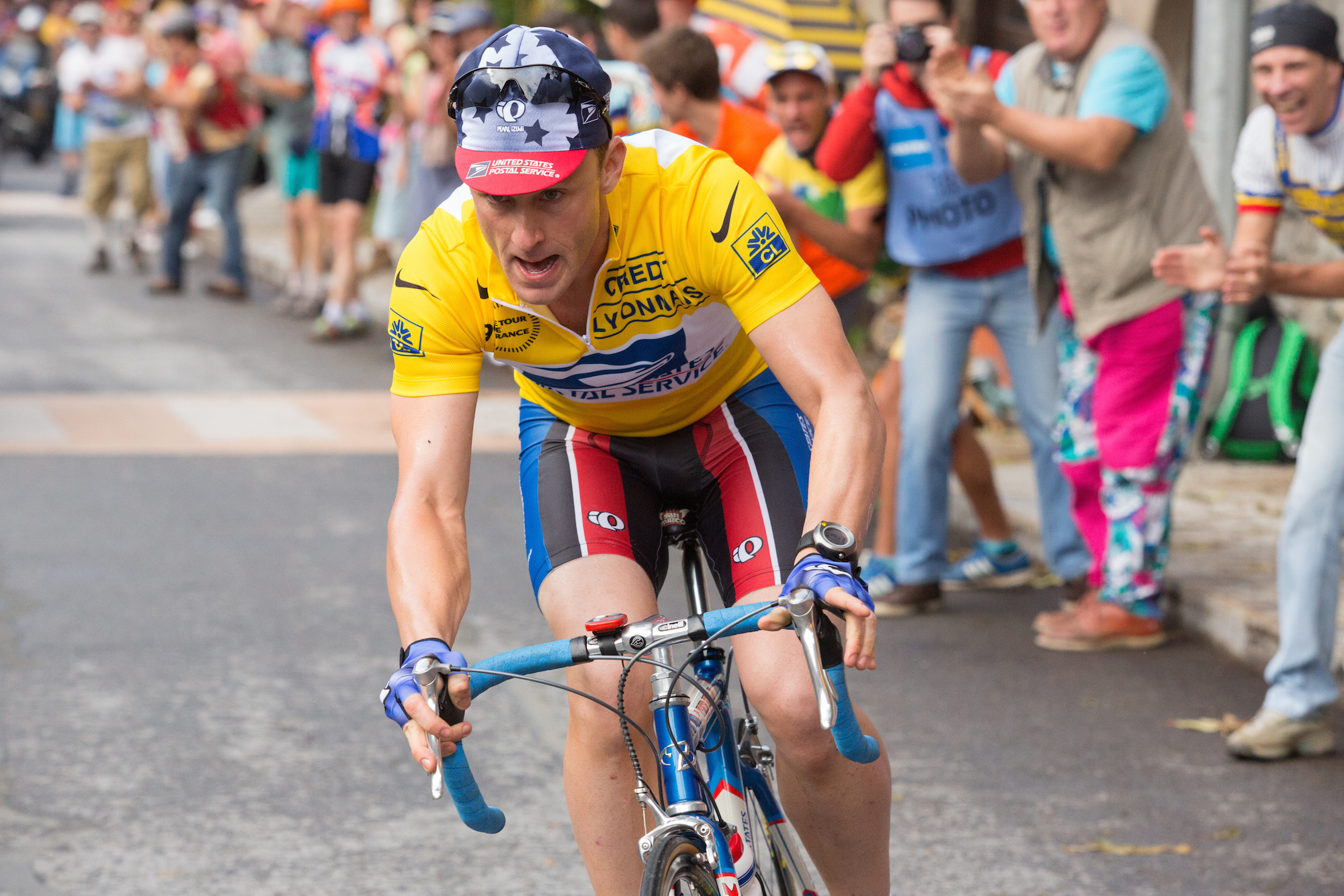 Ben Foster plays Lance Armstrong in The Program, directed by Stephen Frears.