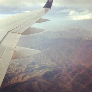 Flying over the Southwest