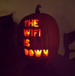 A distinctly unspooky but still pretty scary pumpkin. Thanks, internet.